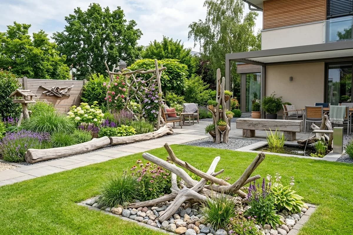 Schwemmholz im Garten: 7 kreative Ideen – Titelbild