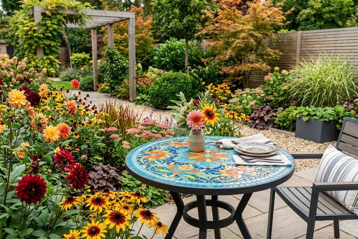 Mosaiktisch im Garten: 11 schöne Ideen – Titelbild