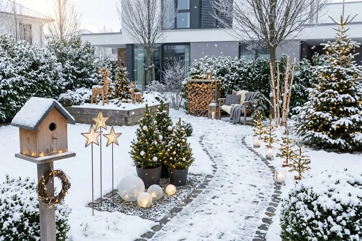 Weihnachtsdeko für den Garten: 9 wundervolle Ideen – Titelbild